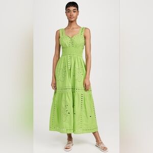 Rails 100% Cotton Island Green Fawn Maxi Dress MSRP $288